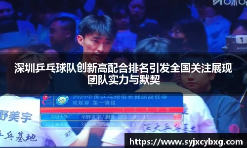 深圳乒乓球队创新高配合排名引发全国关注展现团队实力与默契